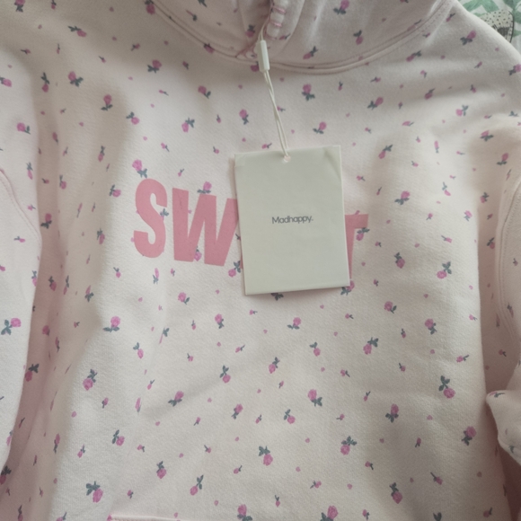 Madhappy Pink Hoodie with Floral Accents - Picture 4 of 4